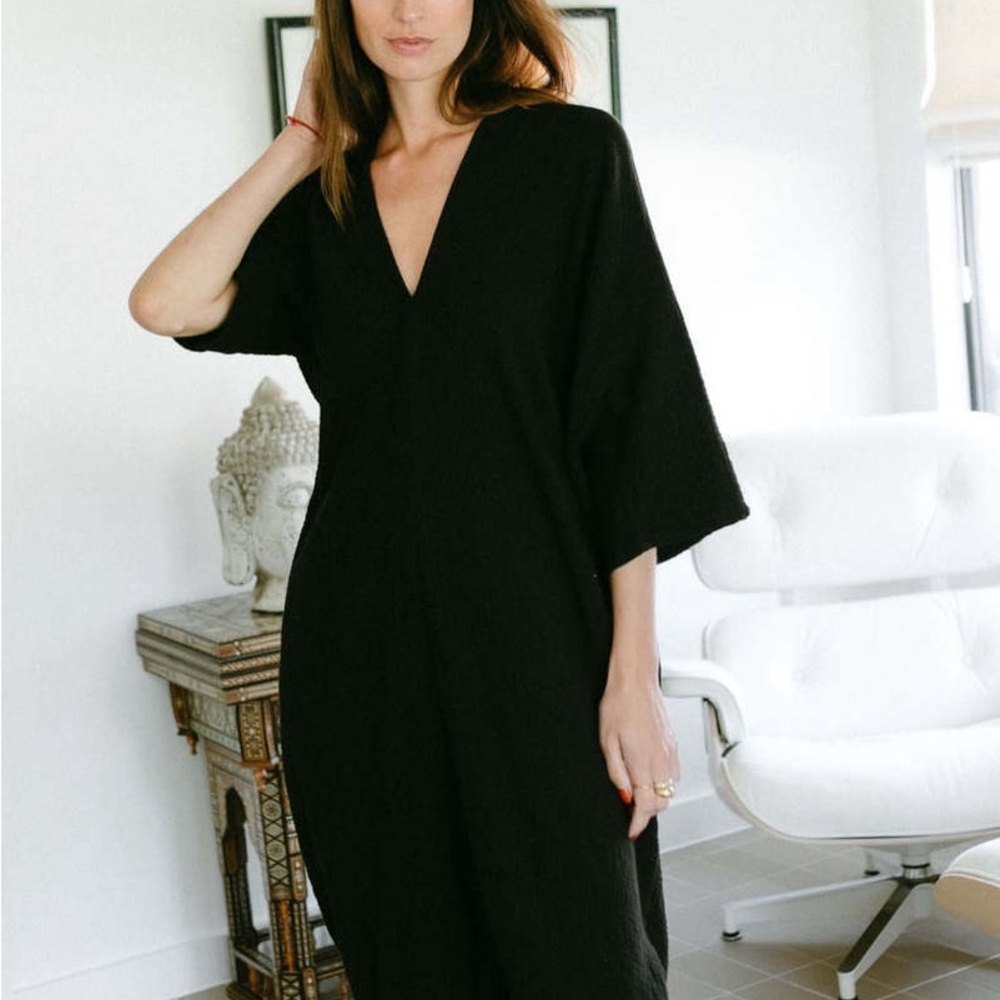 Miranda Bennet Studios black muse dress cotton size 3